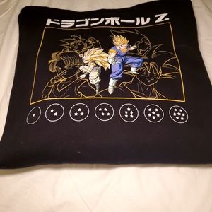 Dragonball z hooded black sweatshirt Pullover Size xxl